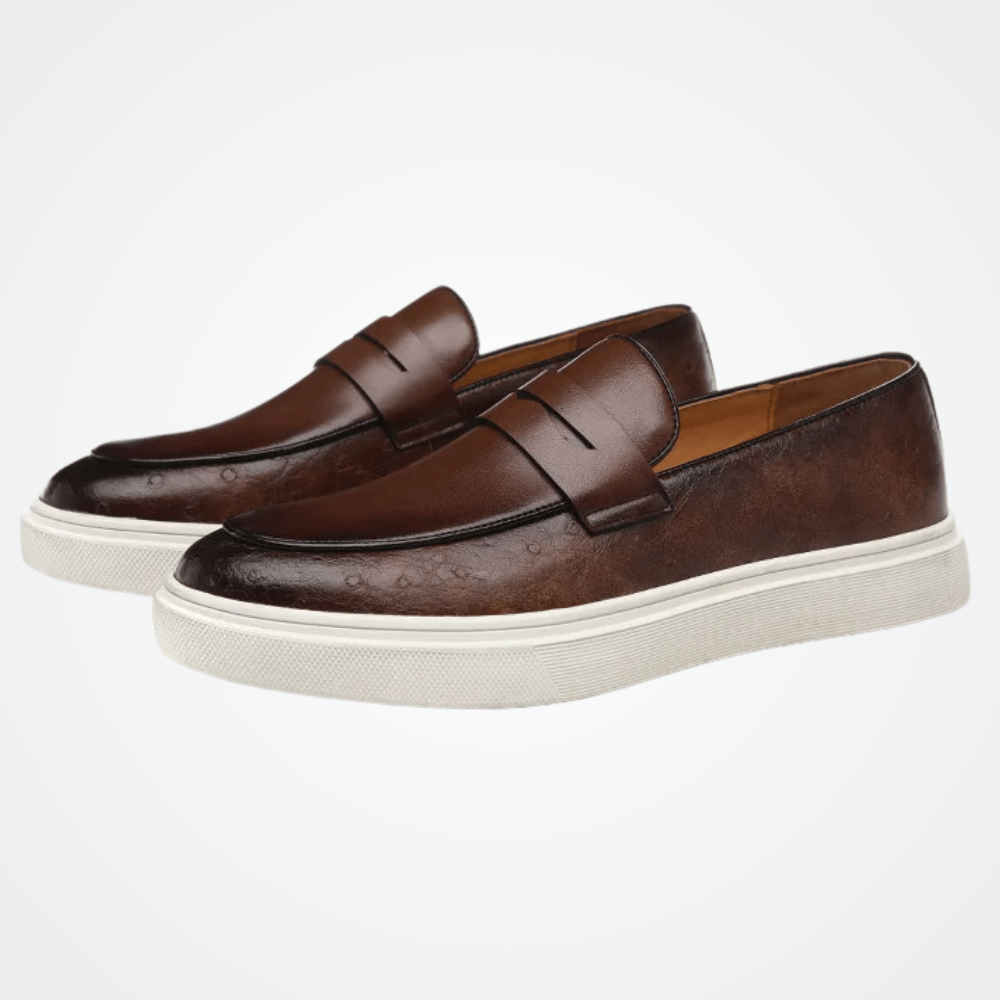 Mocassim Slip On Masculino de Couro Reine - Loja2