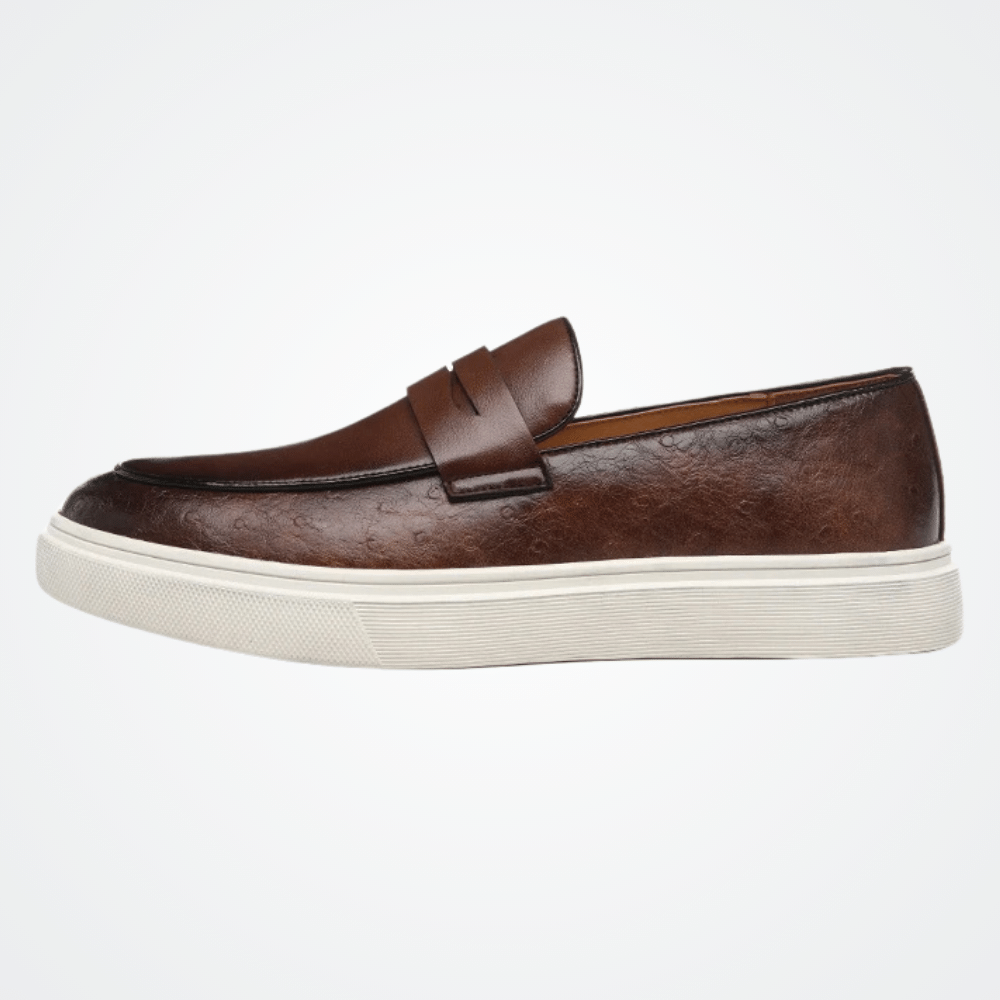 Mocassim Slip On Masculino de Couro Reine - Loja2