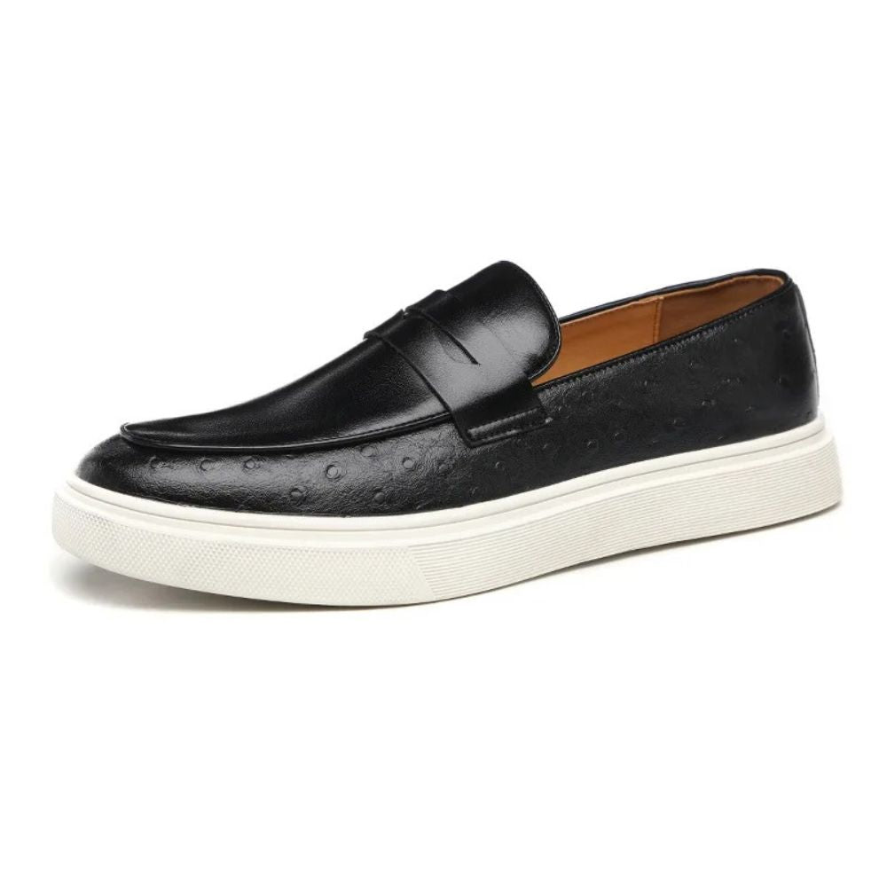 Mocassim Slip On Masculino de Couro Reine - Loja2