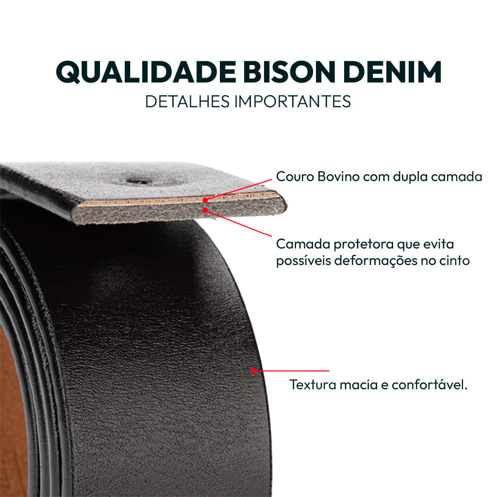 Cinto Fivela Masculino de Couro Modelo Elegance - Loja2