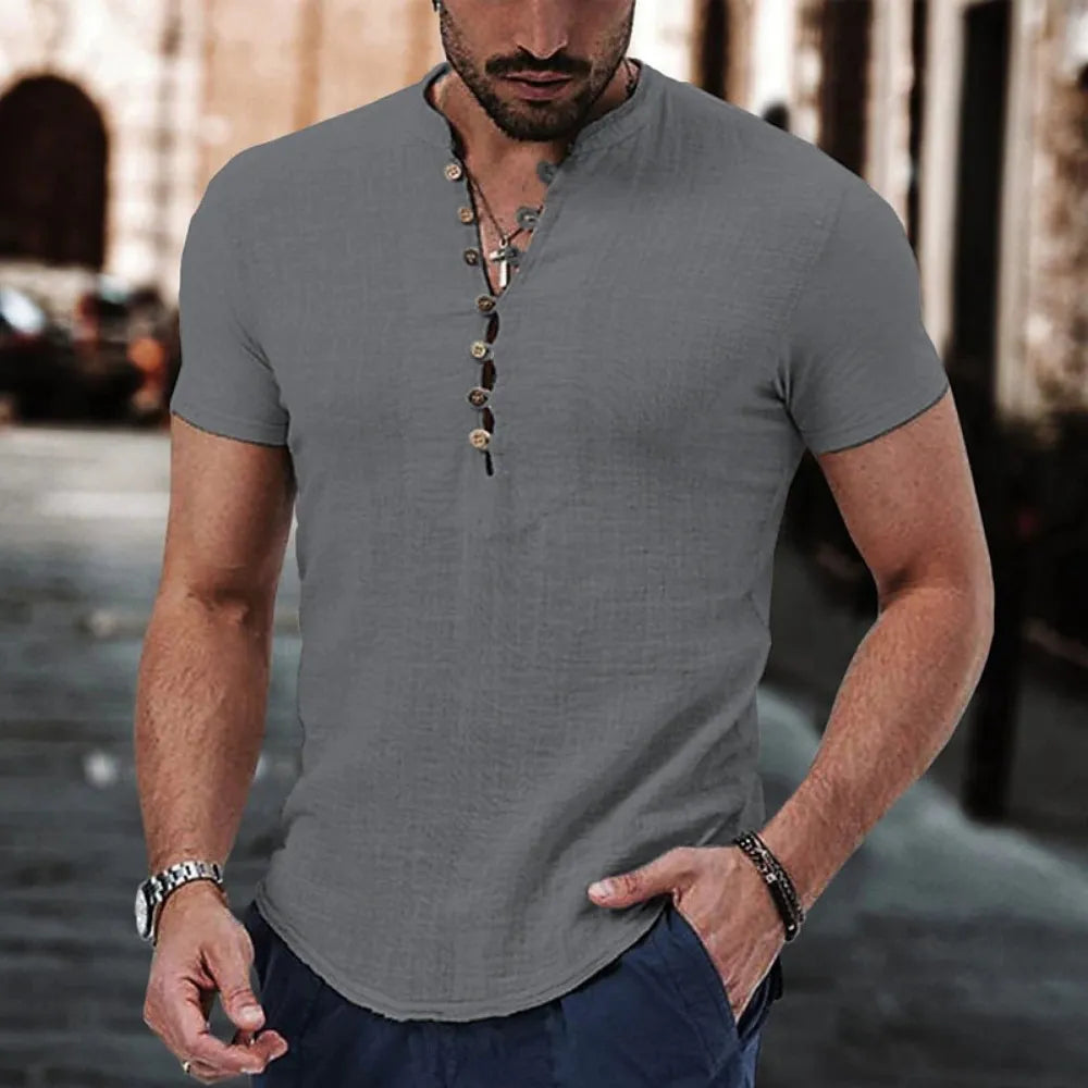 Camisa masculina de Botão - Loja2