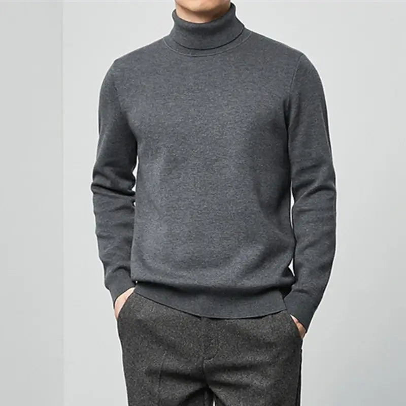 Suéter Masculino Tricô Gola Alta - Loja2