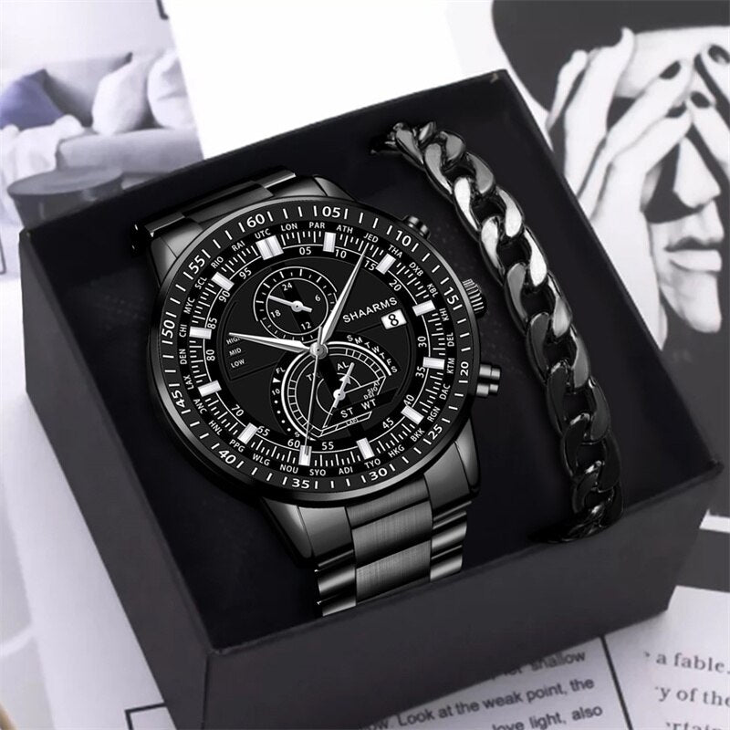 Relógio Masculino Luxo + BRINDE! - Loja2