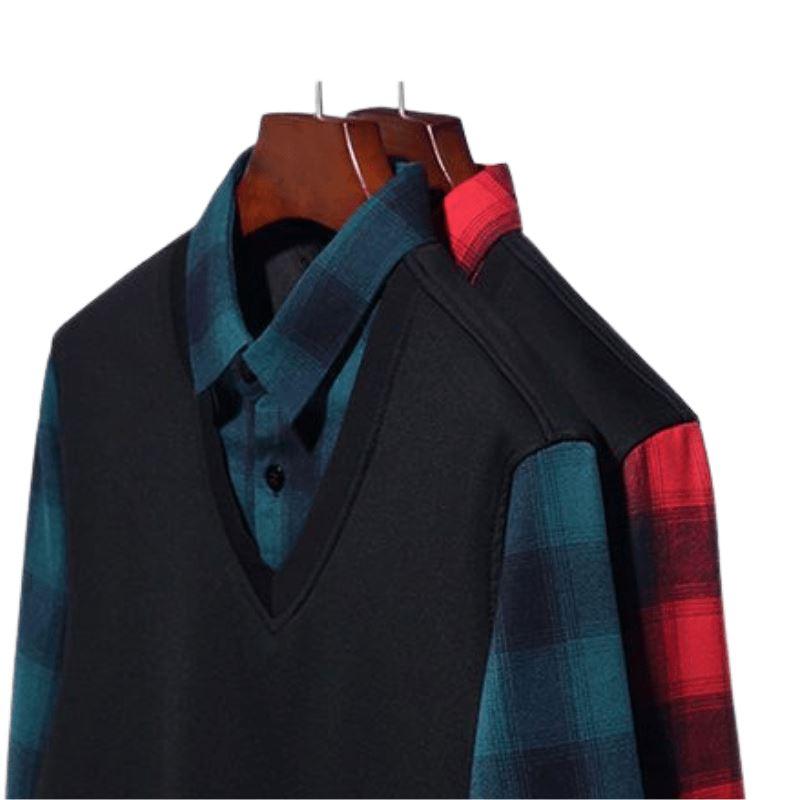 colete masculino + camisa tricot - Loja2