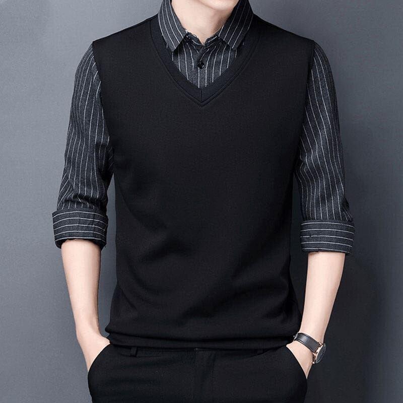 colete masculino + camisa tricot - Loja2