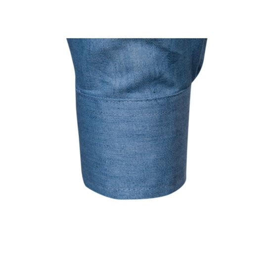 Camisa Social Jeans Slim -falcane - Loja2