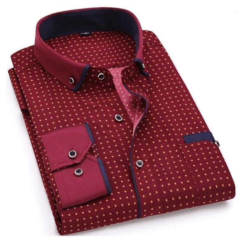 Camisa Social Masculina Com Bolso - Loja2
