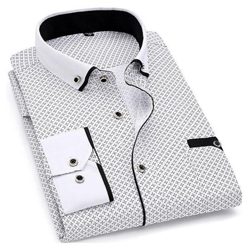 Camisa Social Masculina Com Bolso - Loja2