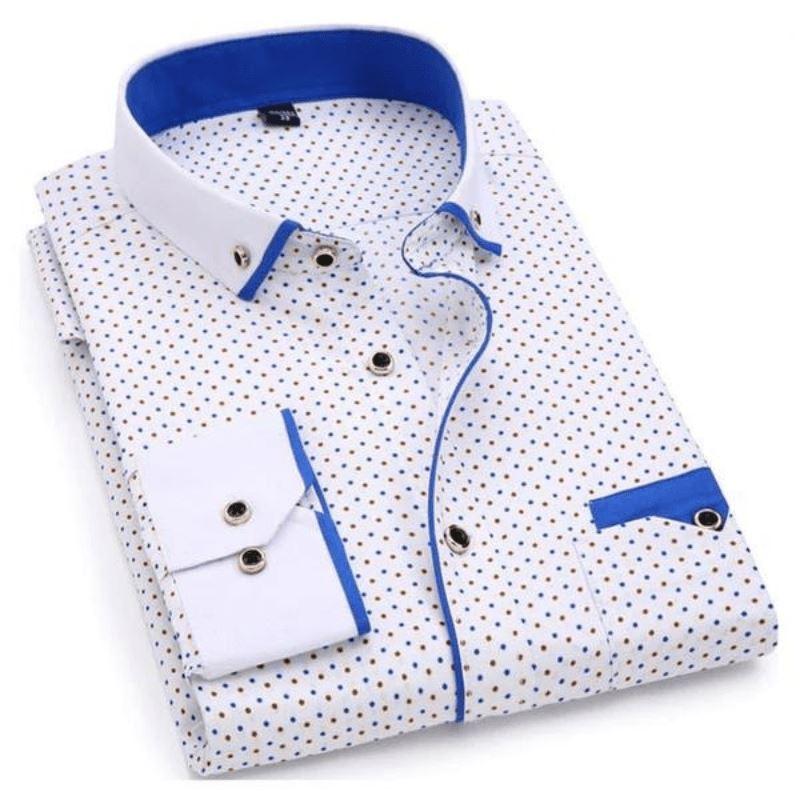 Camisa Social Masculina Com Bolso - Loja2