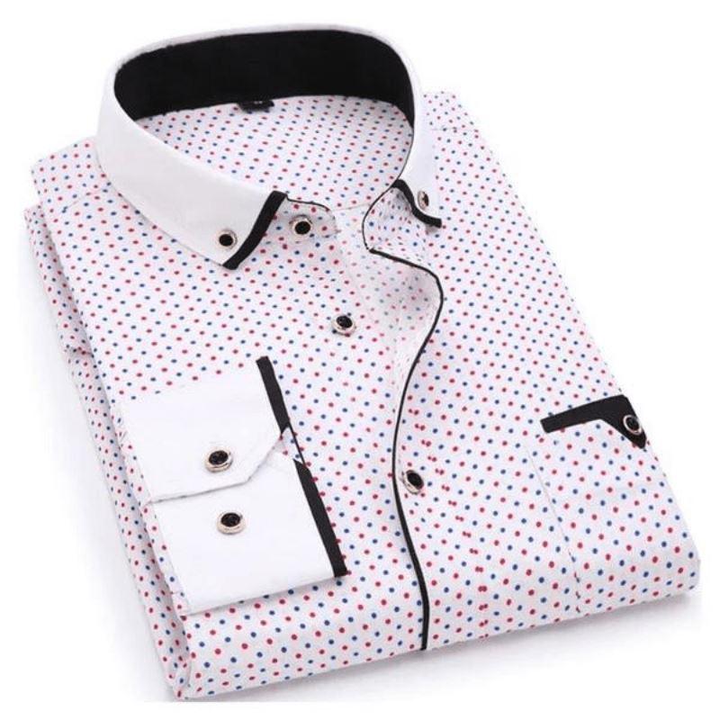 Camisa Social Masculina Com Bolso - Loja2