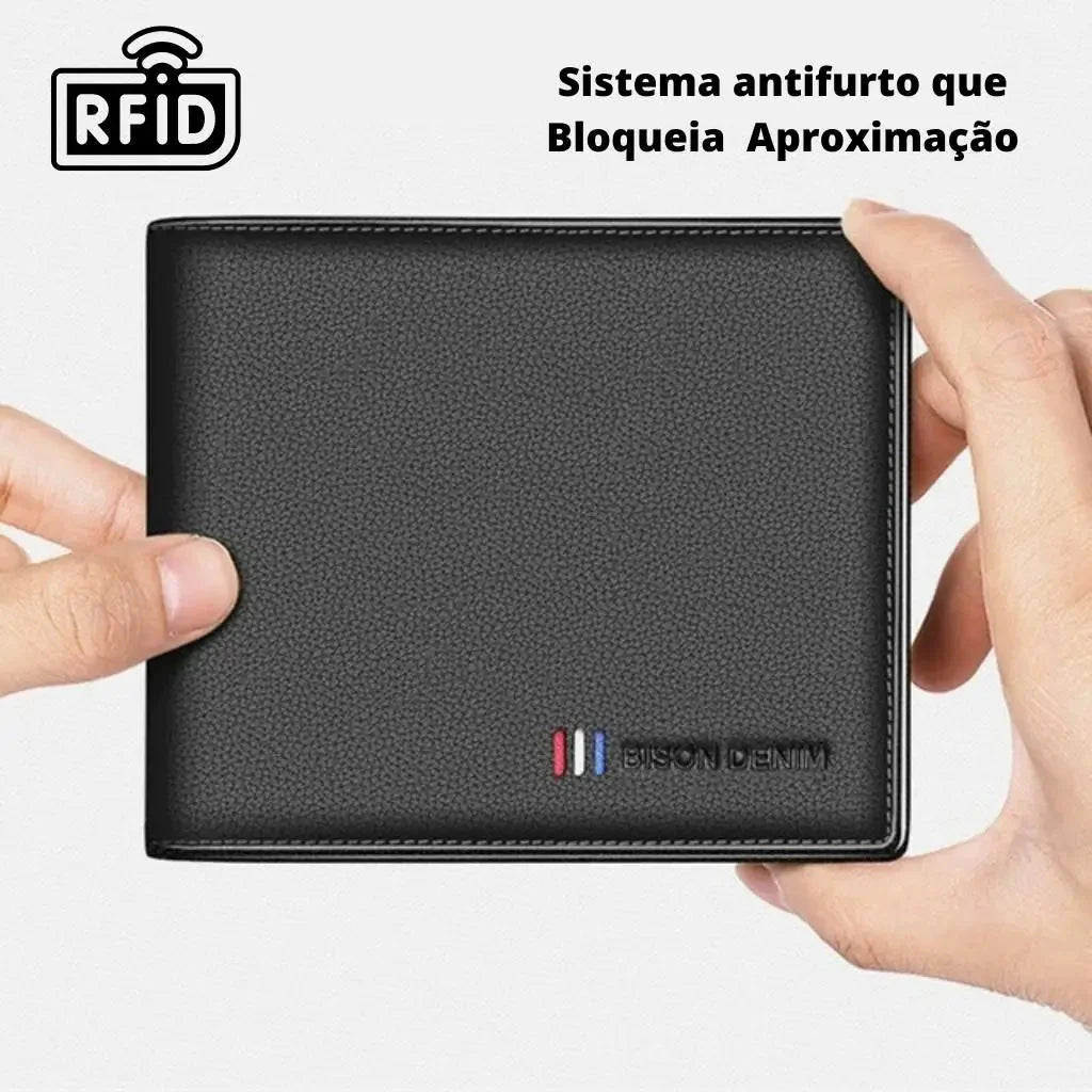 Carteira Masculina Couro Slim - Loja2