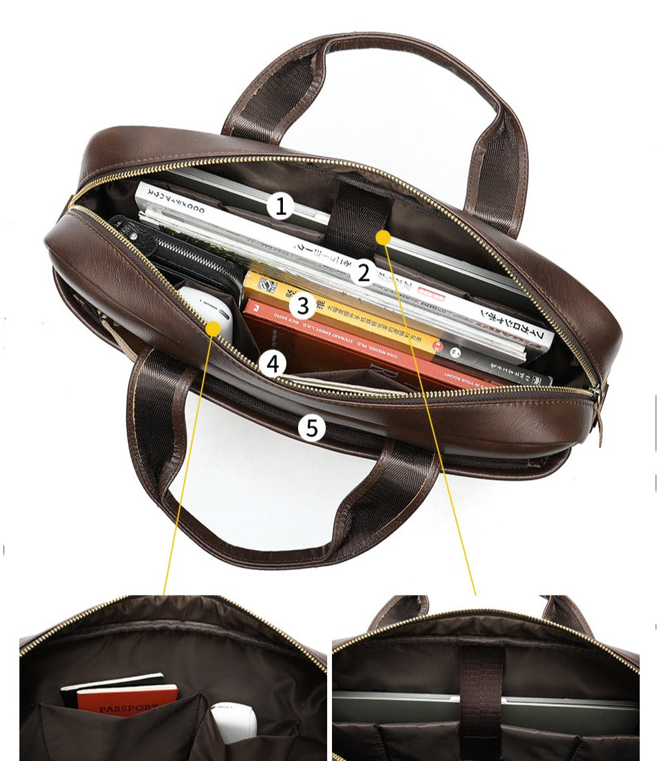 Bolsa de couro Masculina FC056 - Loja2