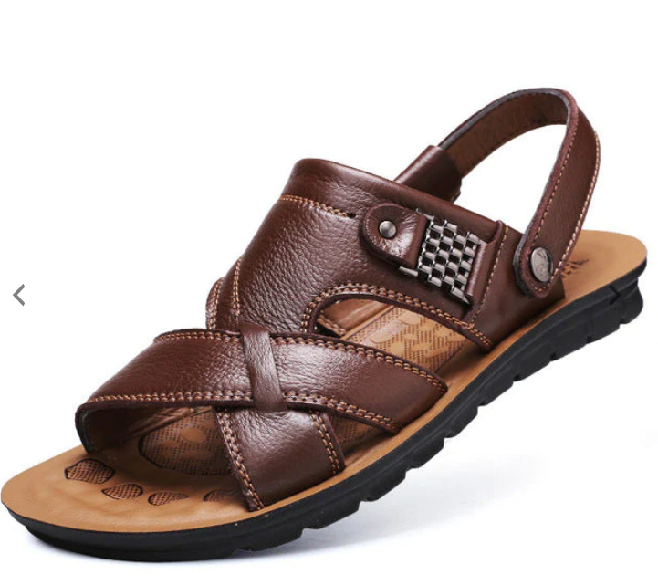 Sandália de Couro Masculina Island - Loja2