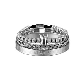 Kit Pulseiras Masculinas de Luxo Galliano Roman GL03 - Loja2