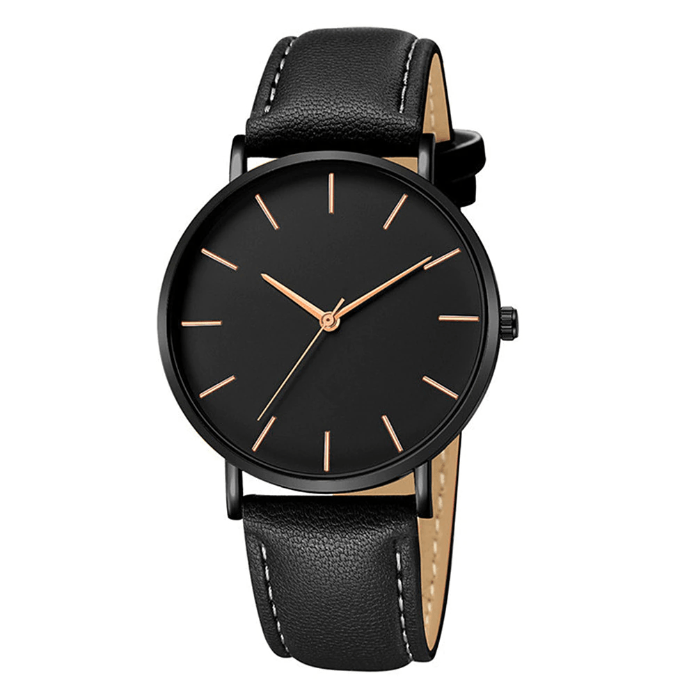Relógio Masculino Minimalista Couro - Loja2