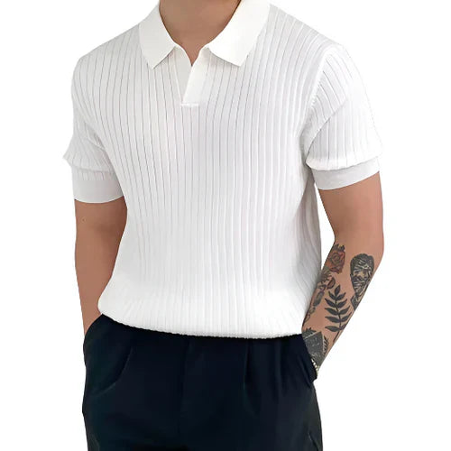 camisa Polo de algodão canelado - Loja2
