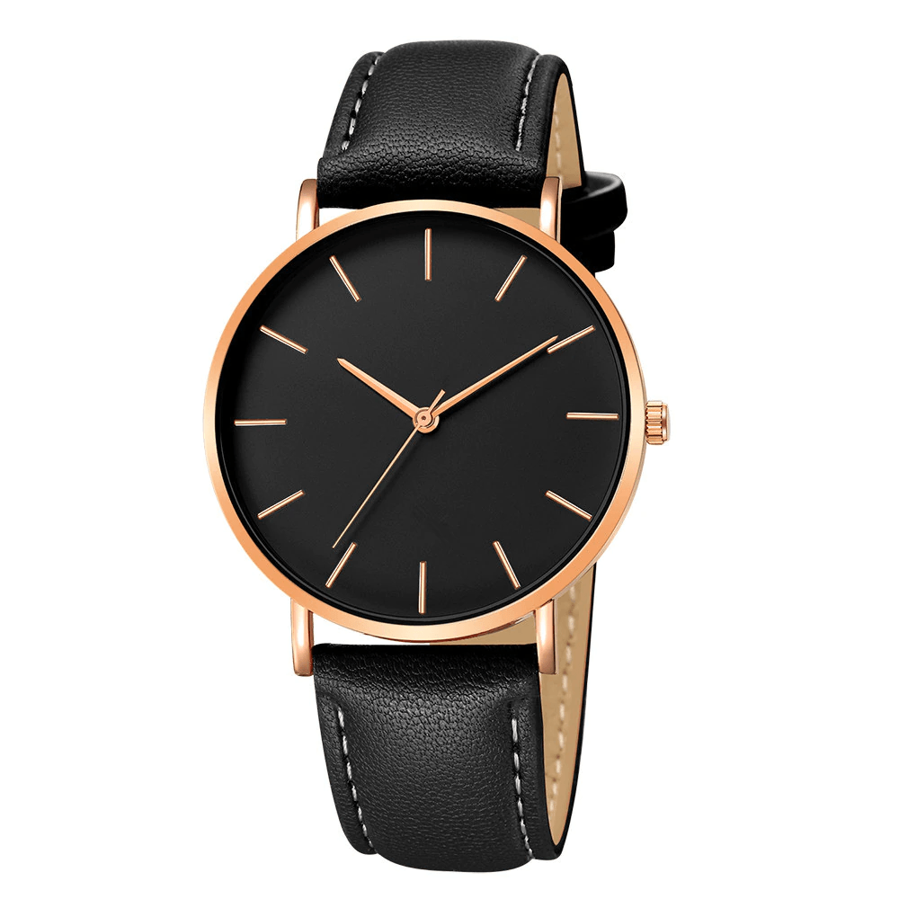 Relógio Masculino Minimalista Couro - Loja2