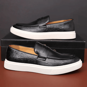 Mocassim Slip On Masculino de Couro Reine - Loja2