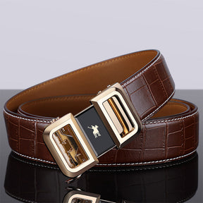 Cinto Automático Masculino de Couro-Modelo Pioneiro - Loja2