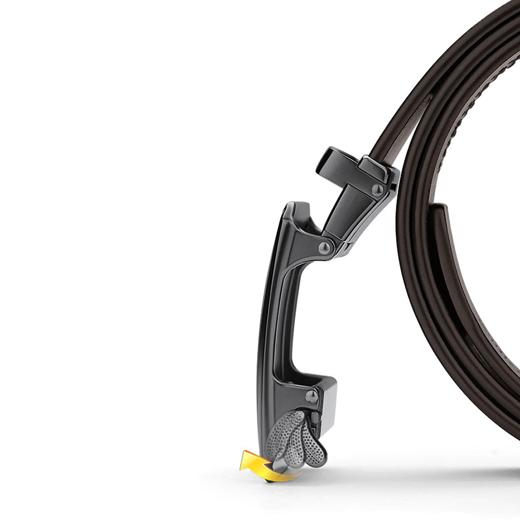 Cinto Automático Masculino de Couro -falcane - Loja2