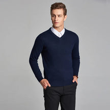 Suéter Masculino Business Gola V - Loja2