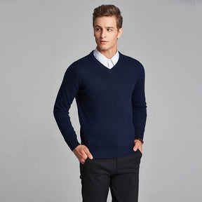 Suéter Masculino Business Gola V - Loja2