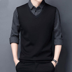 colete masculino + camisa tricot - Loja2