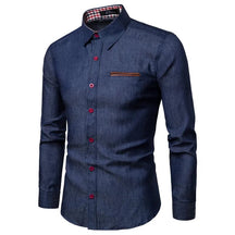 Camisa Social Jeans Slim -falcane - Loja2