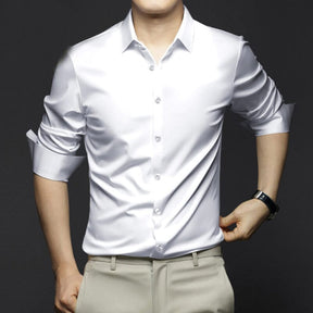 Camisa Social Manga Longa de Seda - Loja2