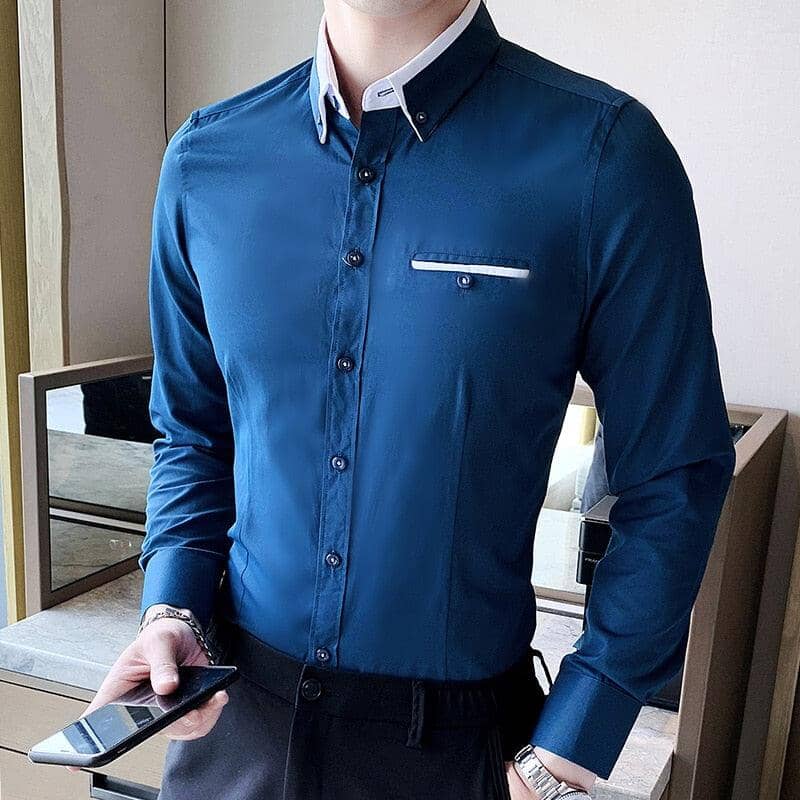 Camisa Social Manga Longa SlimFit - Loja2