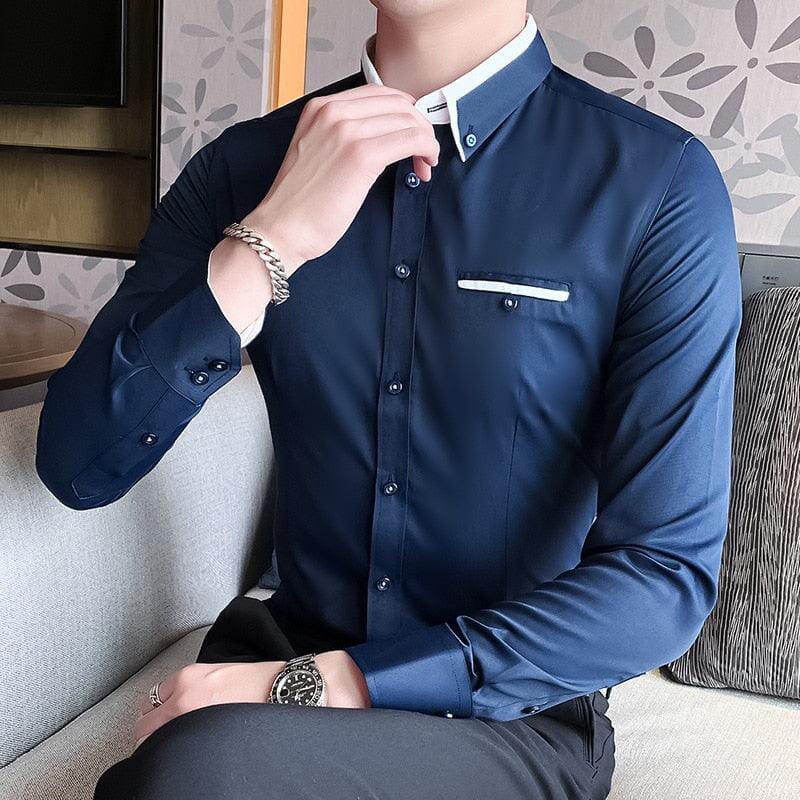 Camisa Social Manga Longa SlimFit - Loja2