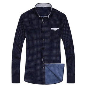 Camisa Social Masculina Com Bolso - Loja2