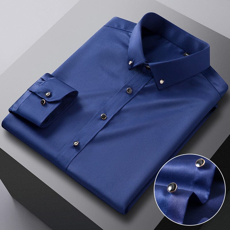 Camisa Social Slim Seda Gelo - Loja2