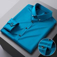 Camisa Social Slim Seda Gelo - Loja2