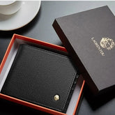 Carteira de Couro Masculina Laorentou - Loja2