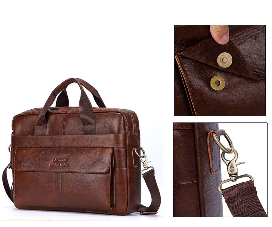 Bolsa couro Masculina FC057 - Loja2